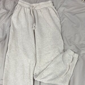 Cream/beige Sweatpants